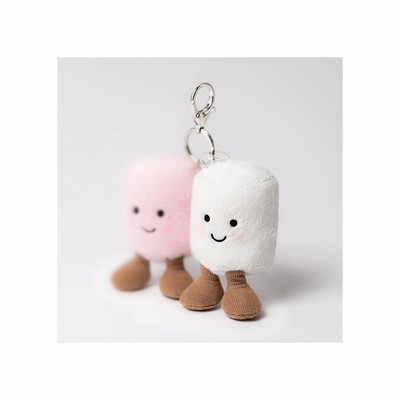 Jellycat Pair of Marshmallows Bag Charm UK | 75431BGUZ